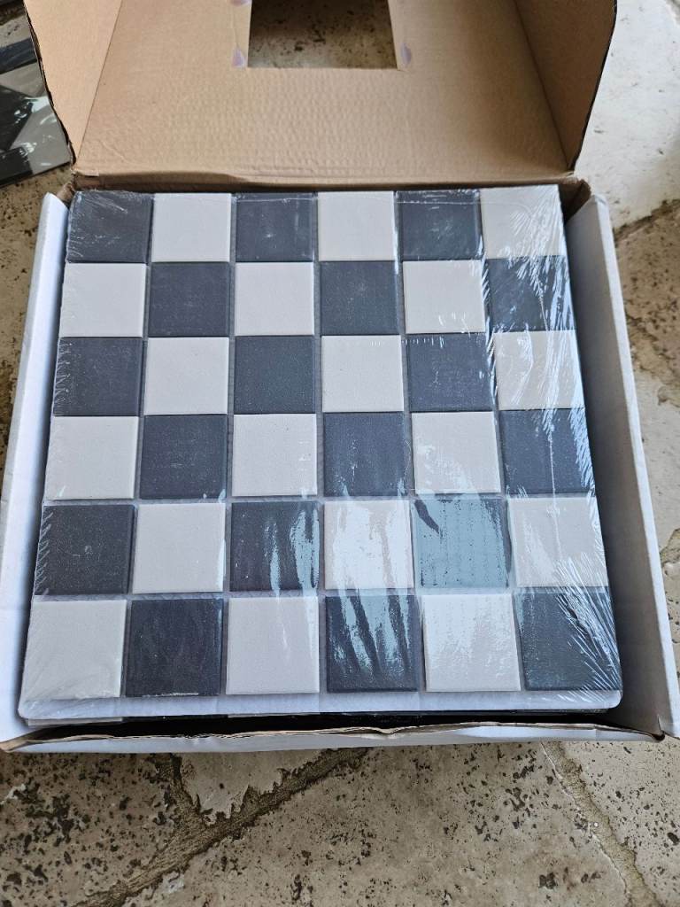 Victorian Black and White mosiac tiles