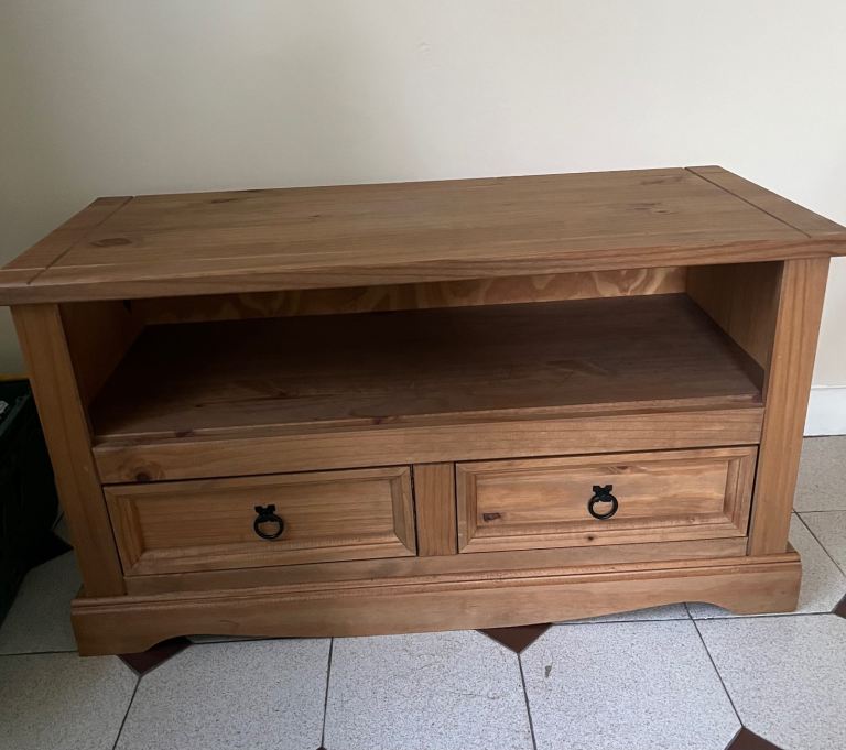 Wooden coffee table storage drawers tv stand home furniture living room