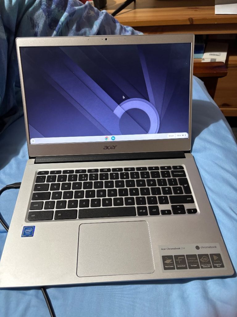 Acer Chromebook 514 Laptop – Silver, Good Condition