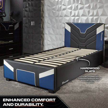 X-Rocker single bed with storage