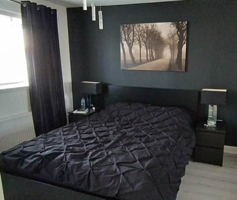 Ikea Malm king size bed and 2 chest of drawers 