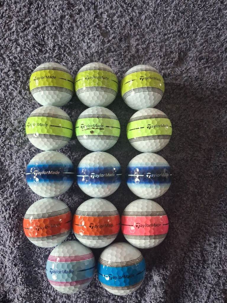 15 Used Taylor Made Tour Responce Golf Balls. 