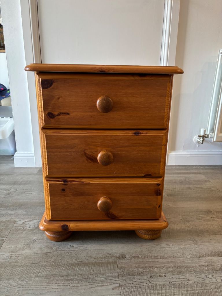 Pine bedside table