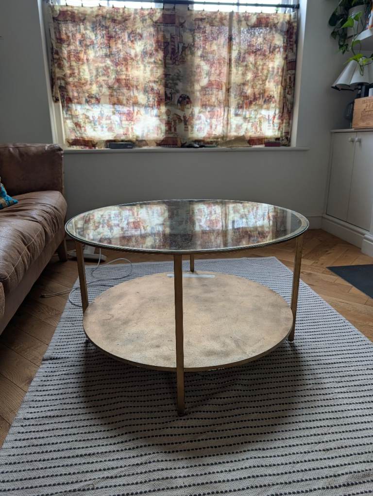 Glass coffee table (used/free)
