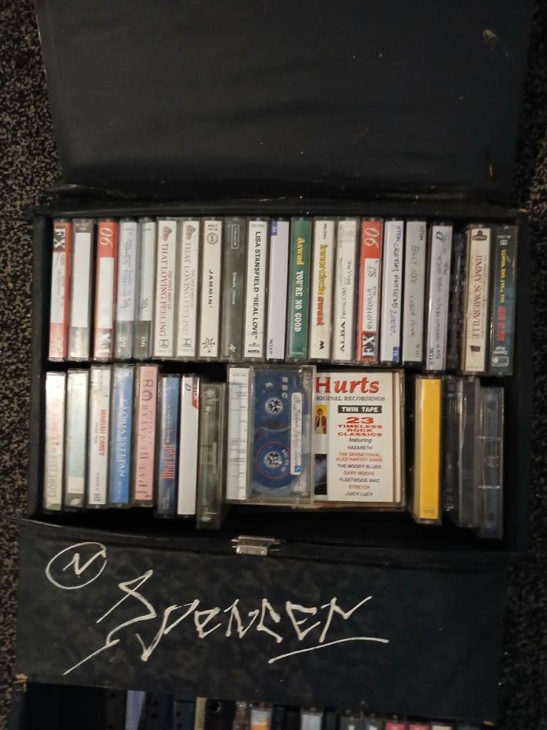 80s vintage cassette tapes