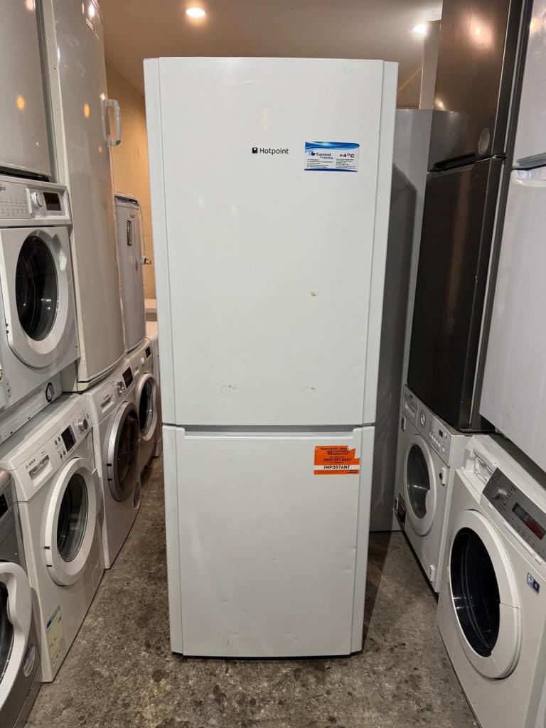 Hotpoint 700 Wide 200 Height White Colour Fridge Freezer With Free Delivery 🚚 