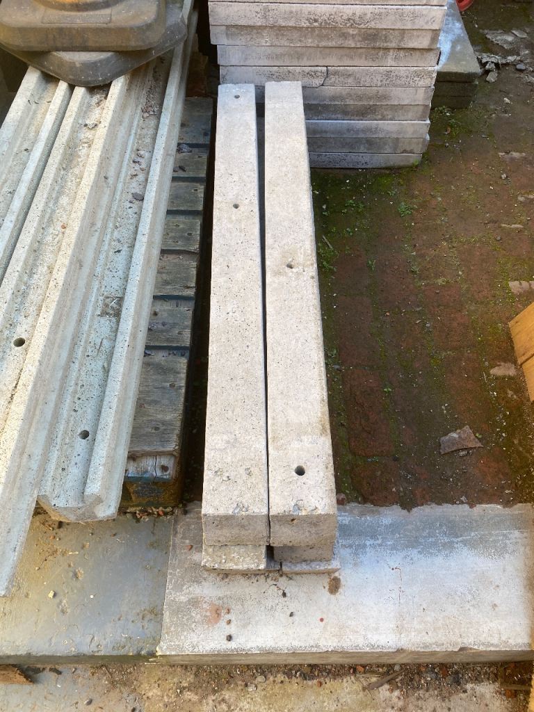 6 Concrete fence repair/support posts