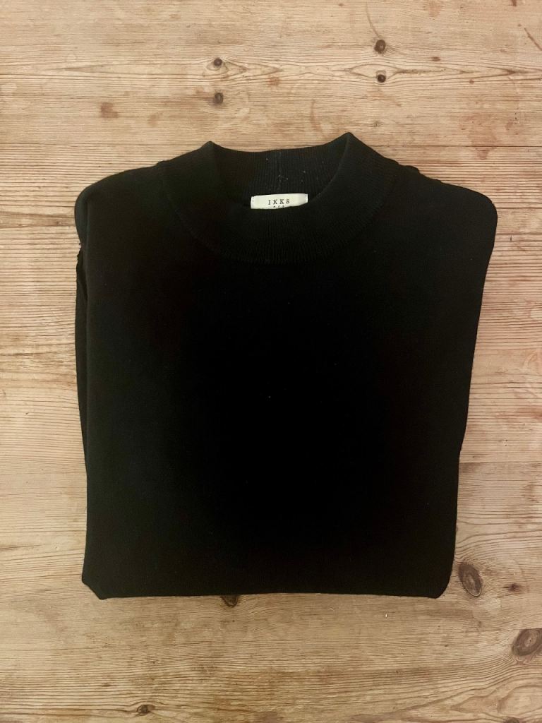 IKKS wool blend mock jumper