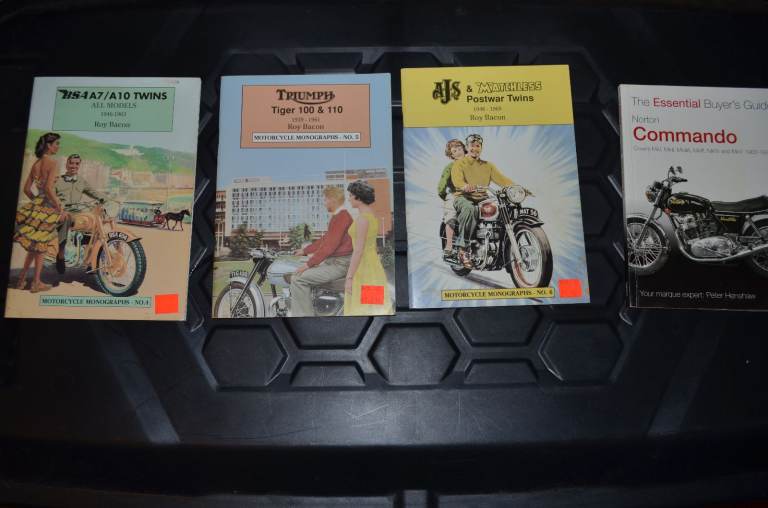 4X  Great British Motorcycles BOOKS from long ago 1950s  Norton Commando