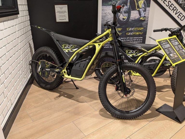 2026 TRIUMPH TXP-24 POWERED BY OSET - IN STOCK - ELECTRIC TRIALS MX BIKE