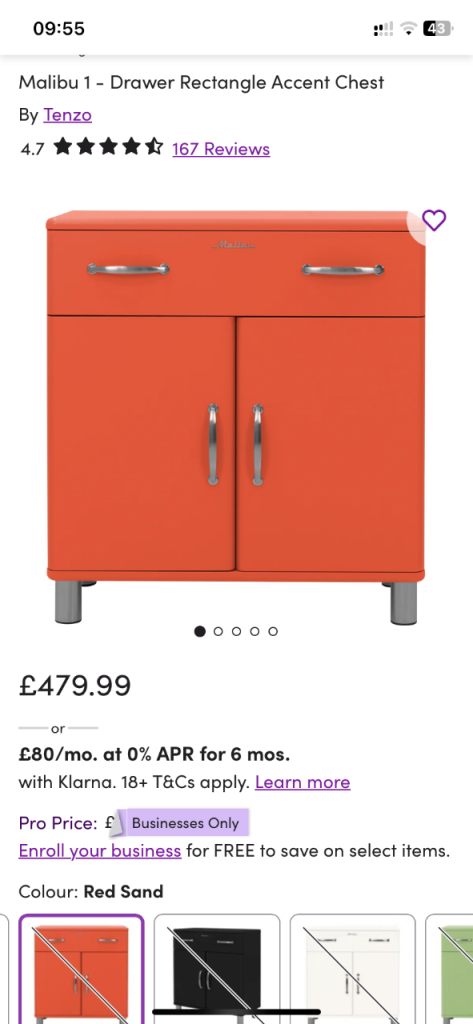 Stand out retro cupboard. 