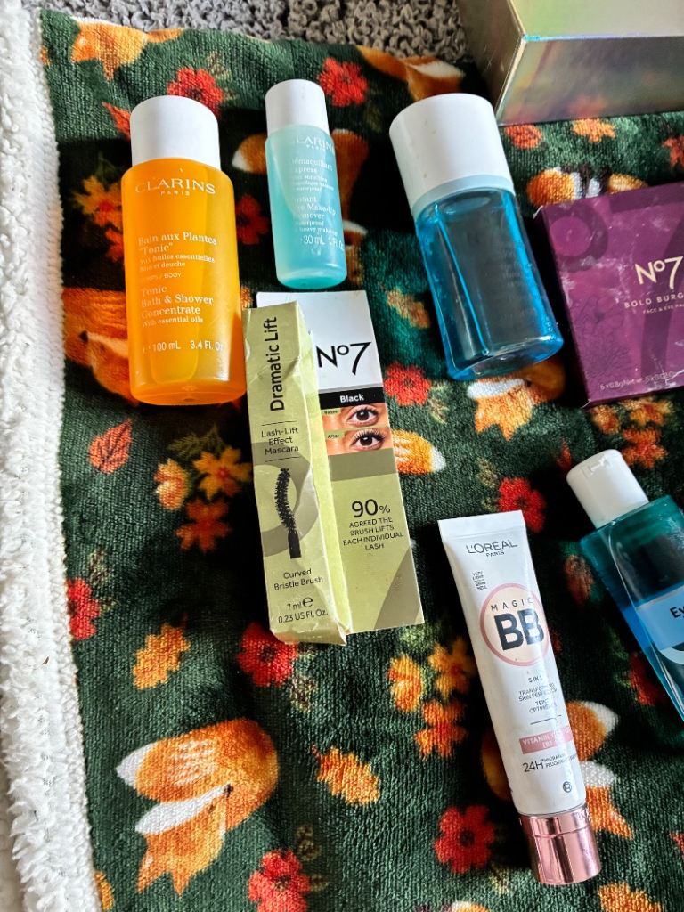Mix beauty products 