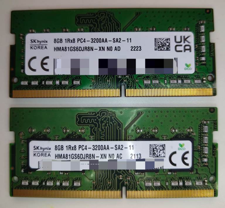 Laptop Memory 16GB - DDR4 3200MHz 8GBx2 SODIMM