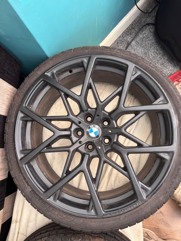 GENUINE 20” BMW 1000M Cross spoke Alloys Matte Black