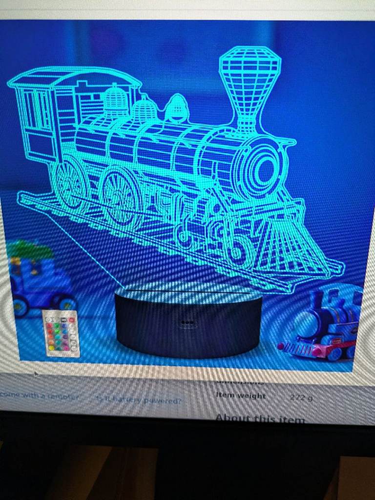 image for Ammonite Train Night Light