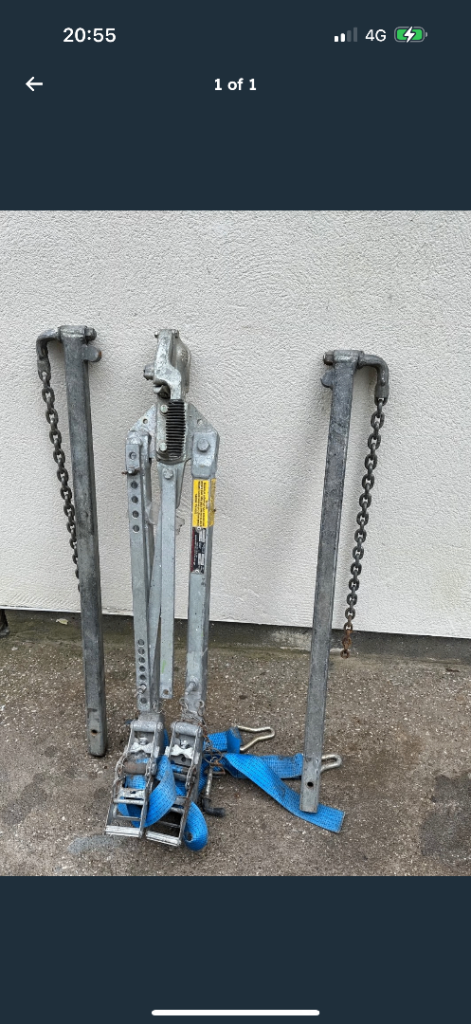 Solomatic towable A frame for recovering vehicles 