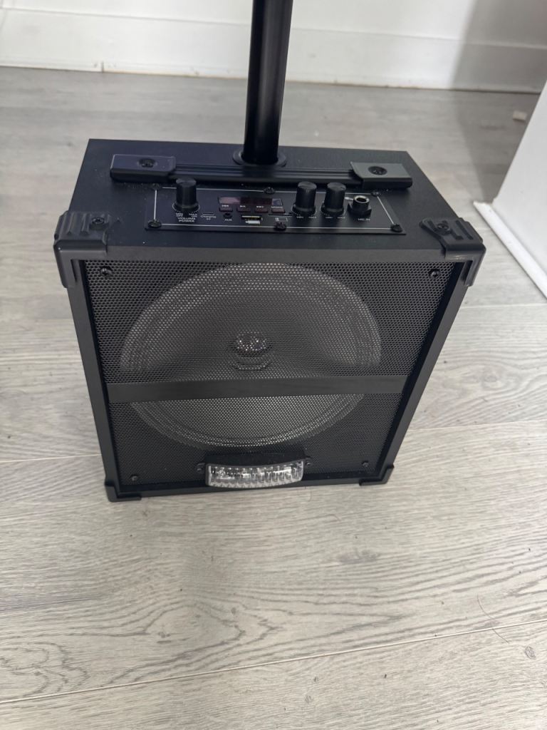 Karaoke Speaker System with Microphone and Stand