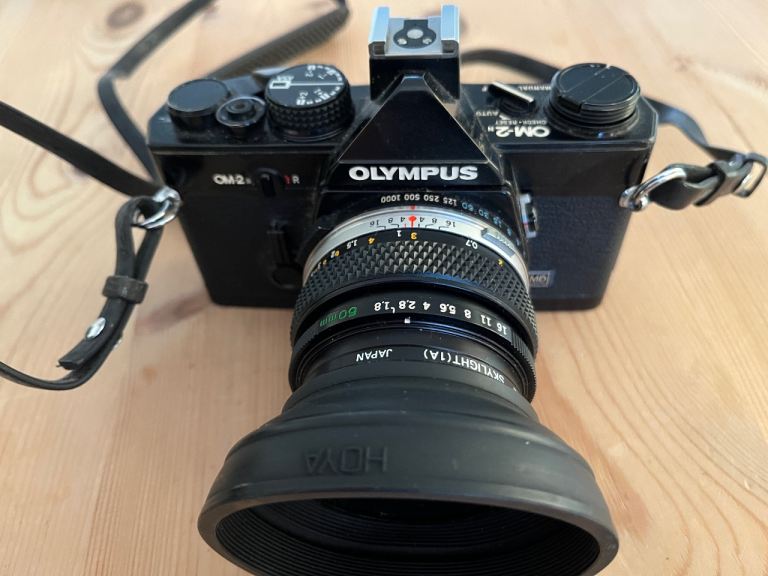 Olympus OM2n camera plus accessories