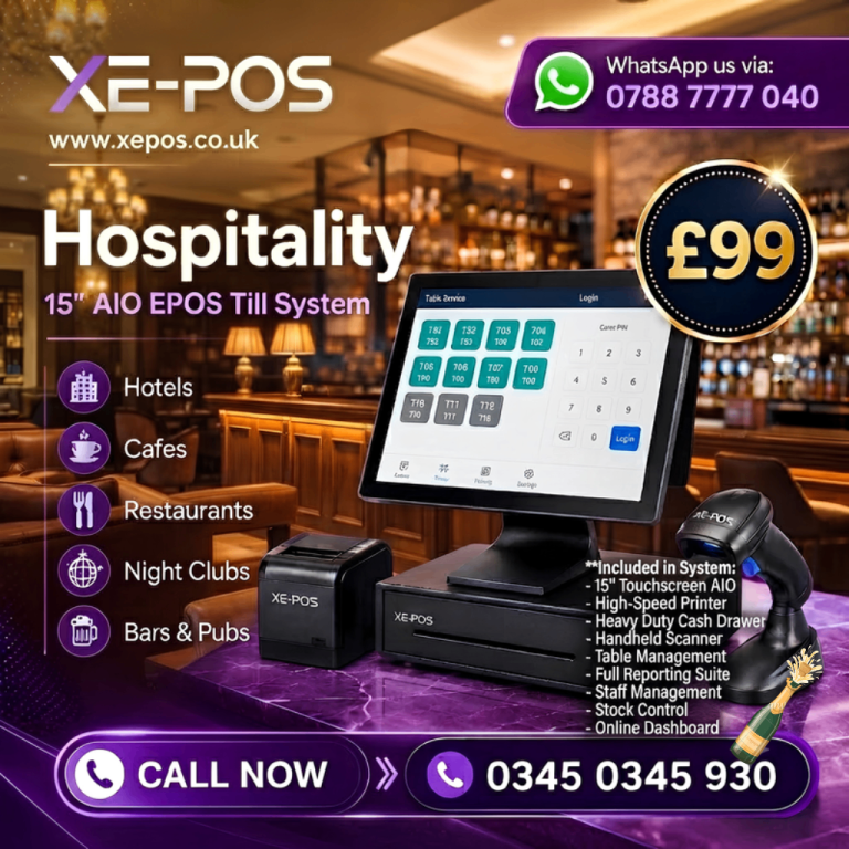 XEPOS Hospitality EPOS System | Restaurant, Cafe & Bar POS Solution