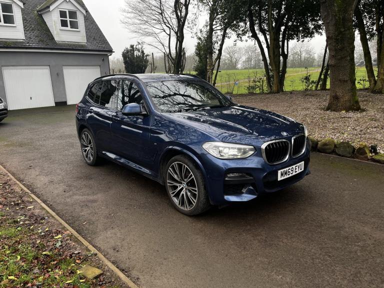 BMW X3 2.0d M SPORT XDRIVE STEP,BLUE METALLIC,BLACK LTH,SAT NAV,21s,FSH