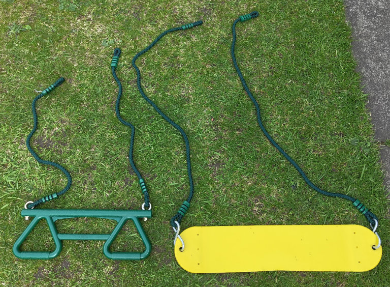 Climbing frame equipment accessories spares Swing seat & Monkey / Trapeze bar