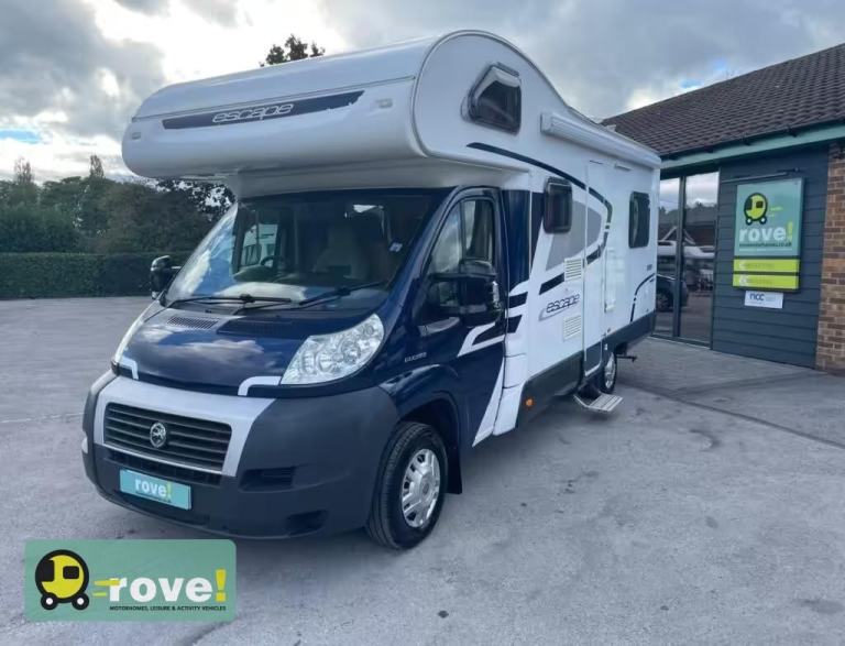 Swift Escape 686 6 berth 6 belt rear lounge, drop down bed motorhome