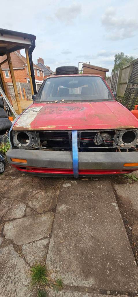 Mk2 golf gti 3dr shell, rust free other than bits on ths arches