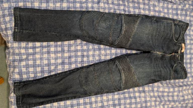 Denim Blue Armoured Motorbike Jeans