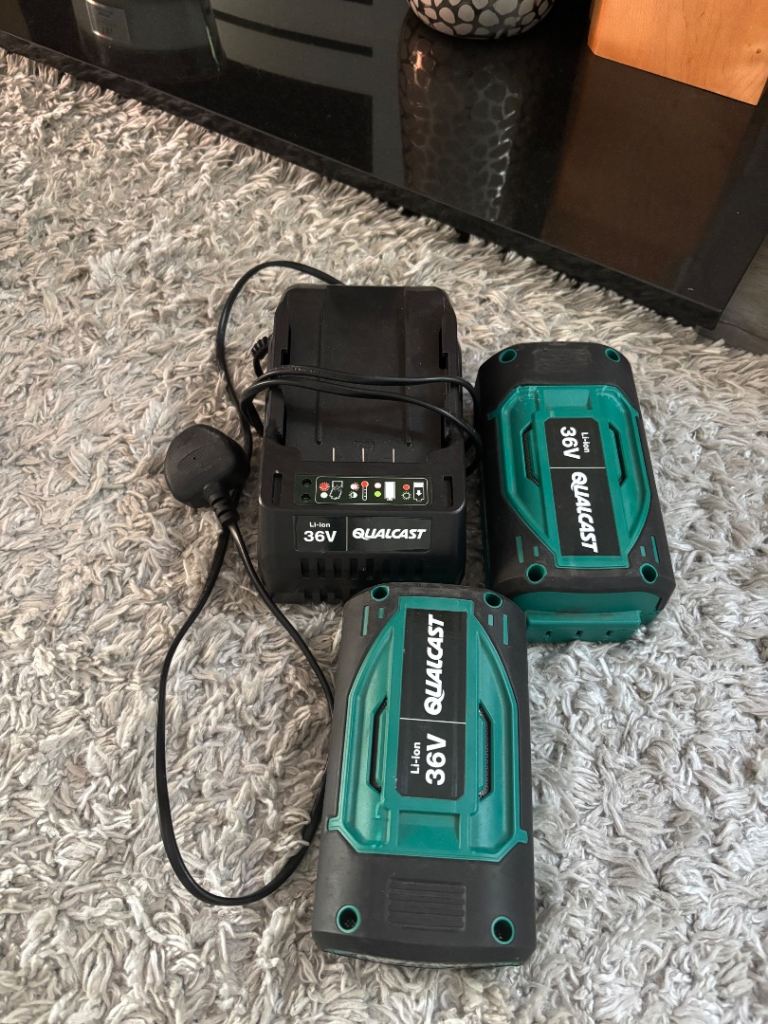 Charger and 2 batteries 