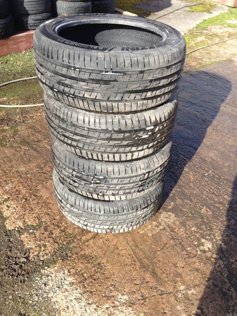SET OF 4 245 /45ZR / 18 AS NEW TYRES ONLY COVERD 1000 MILES COST420.DELIVERY AVAILABLE