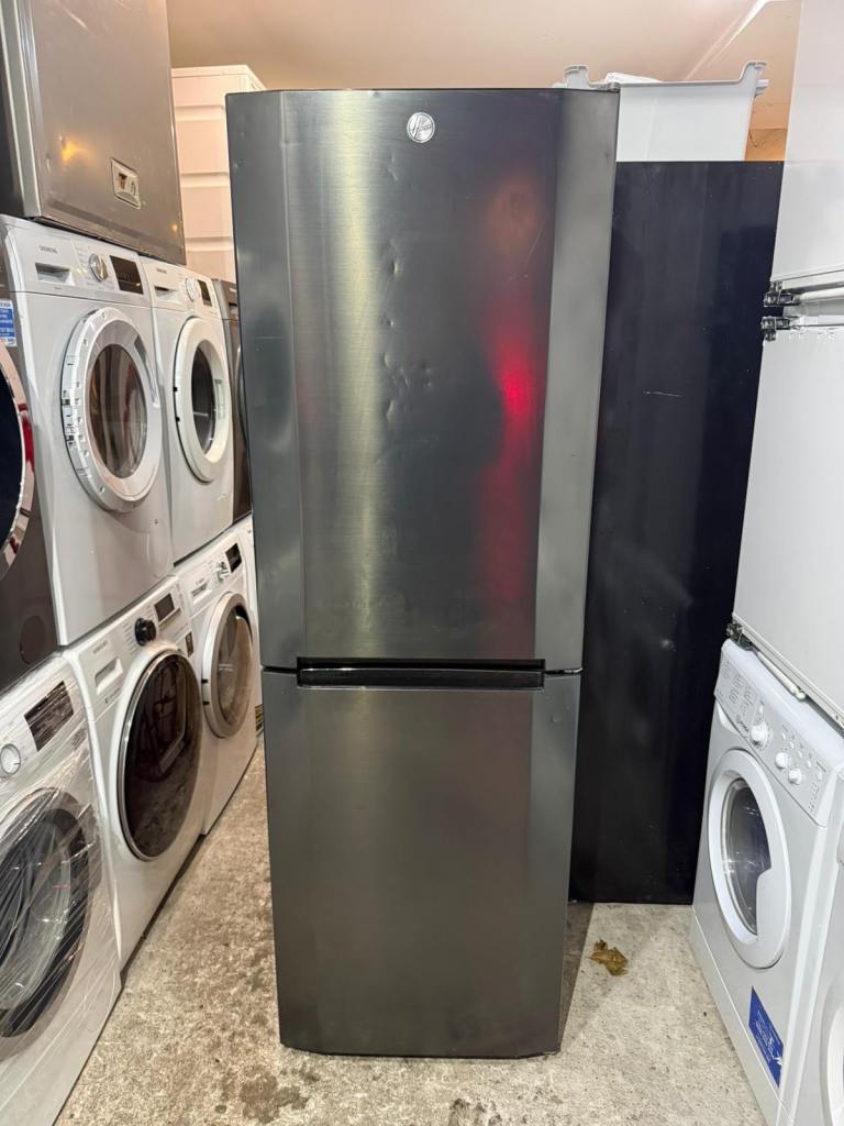 image for Hoover Silver Colour Freestanding Fridge Freezer With Free Delivery 🚚 