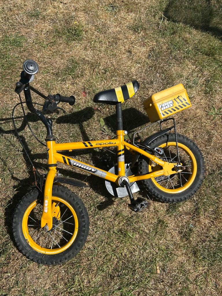 Bob The Builder Yellow Kids Bike – Fair Condition