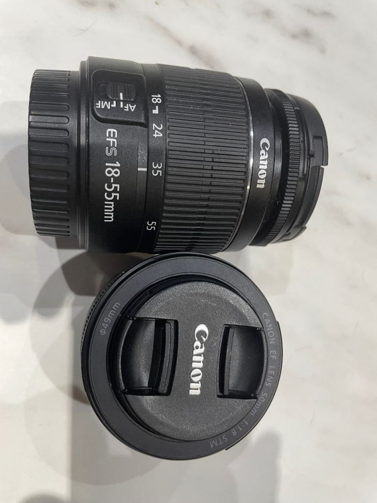 Canon EOS Digital Camera with Lenses and Bag