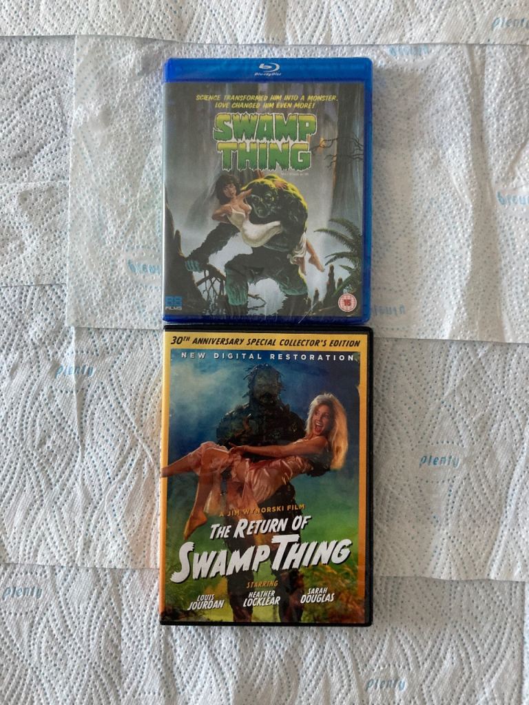 SWAMP THING blu ray RETURN OF THE SWAMP THING dvd films