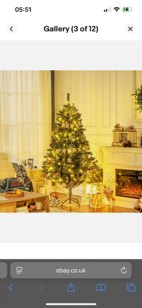 Brand new 6ft Xmas tree lights and decorations included £60