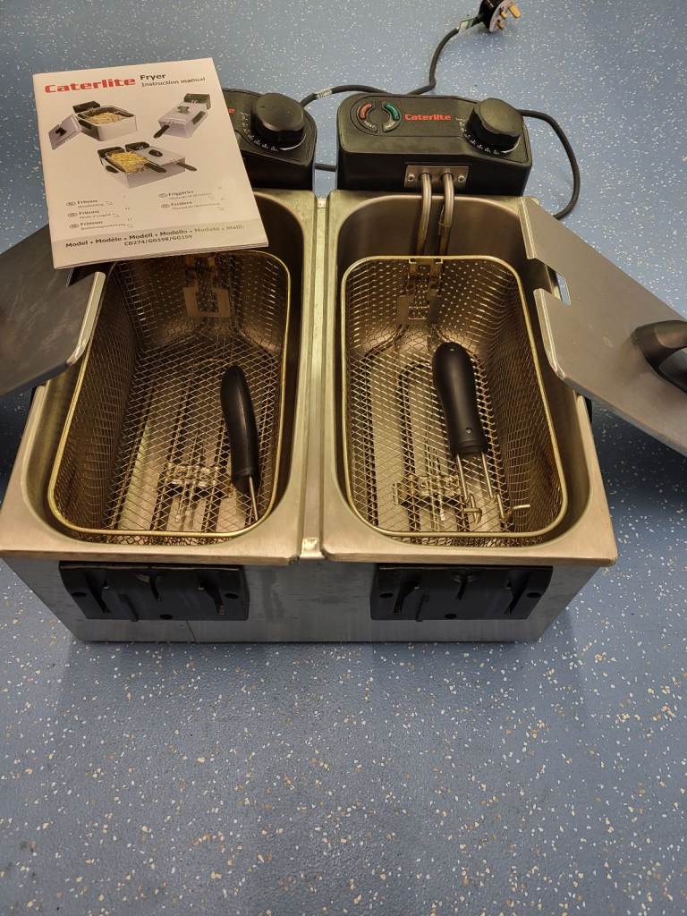 image for Fryer - Caterlite Double Fryer, deep fat frier