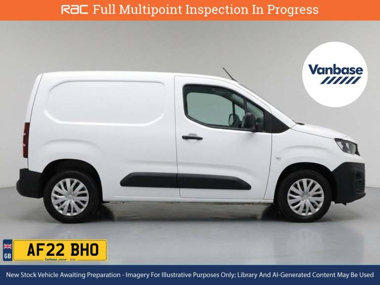 2022 Peugeot Partner 1.5 BlueHDi 1000 Professional Premium Standard Panel Van 5dr Diesel Manual  ...
