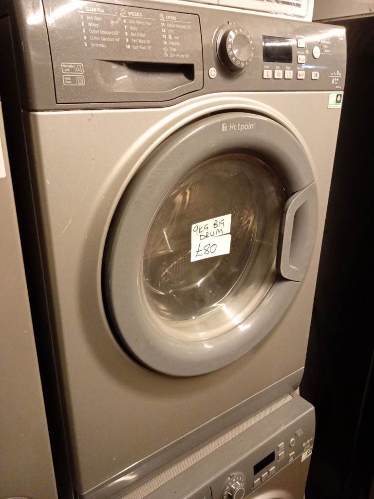 HOTPOINT 9KG WASHING MACHINE WITH MASSIVE DRUM 