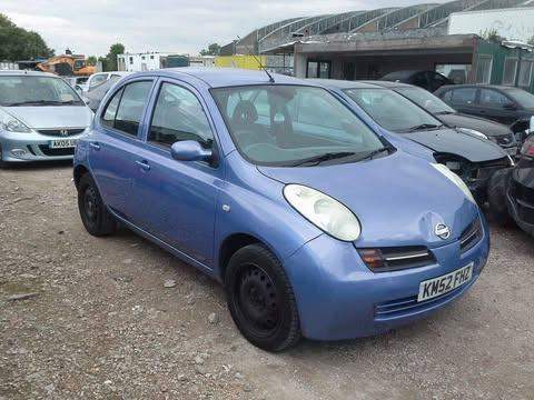 nissan micra k12 blue 2002 to 2010 parts for breaking 