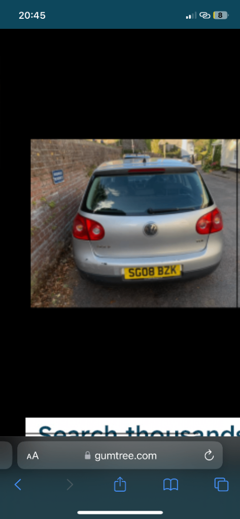 Volkswagen, GOLF, Hatchback, 2008, Manual, 1896 (cc), 5 doors