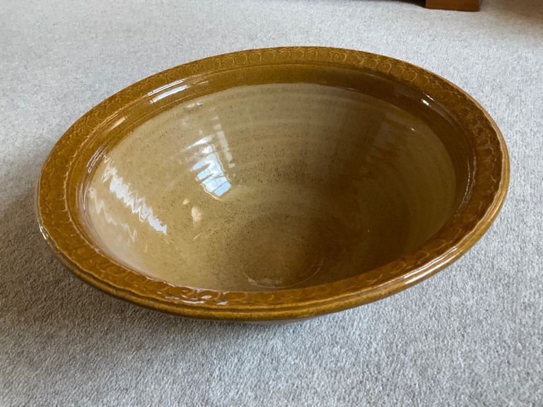 P&L Wilson Devon Studio Large Part Glazed Bowl