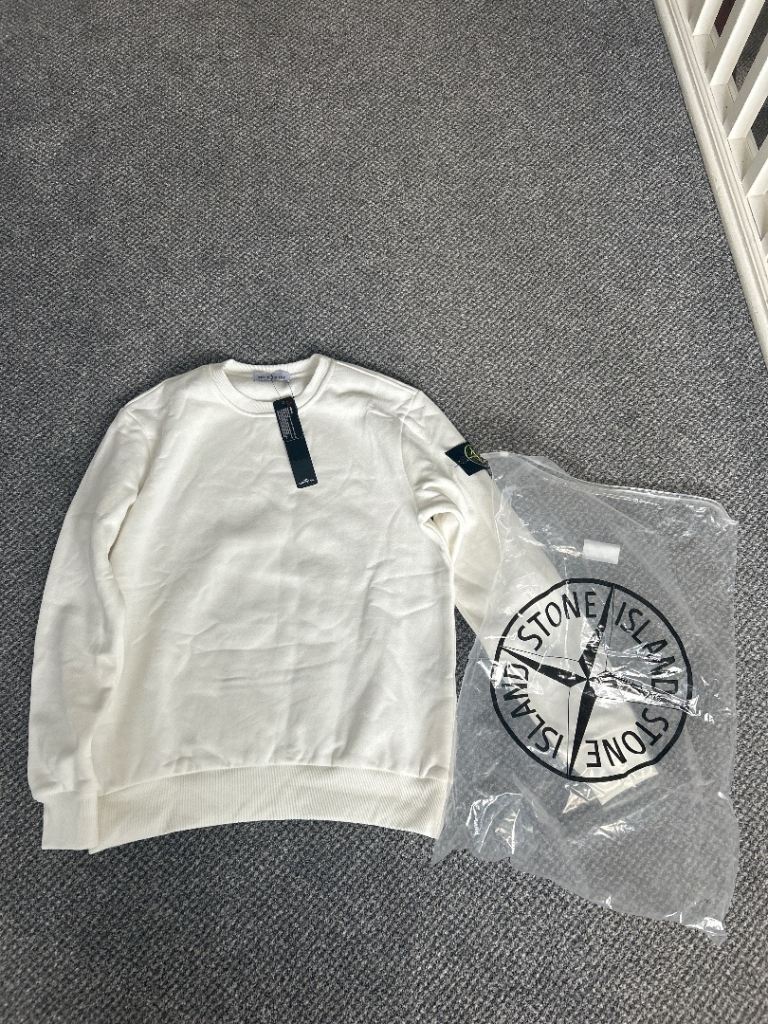 Stone Island Sweatshirt – Cream, Brand New with Tags