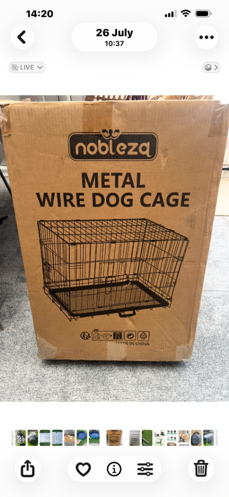 Brand-new and sealed box, sturdy dog cage