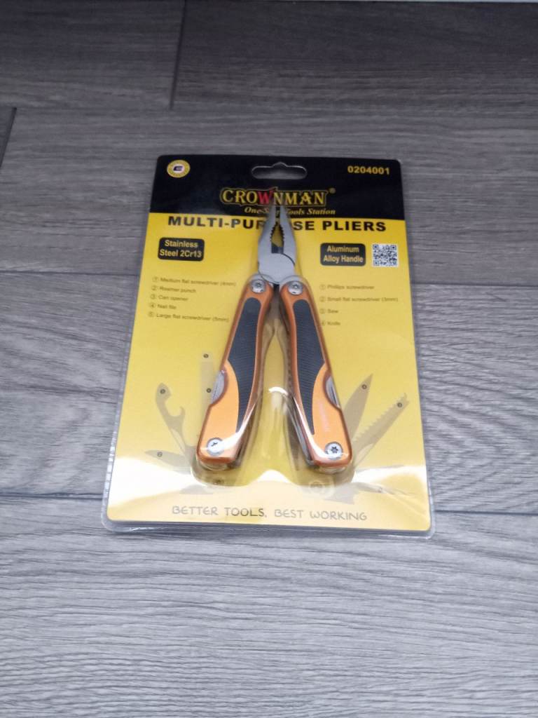 CROWNMAN Multi-Purpose Pliers Tool – Brand New