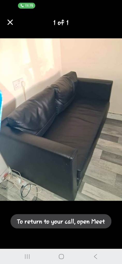 Black Sofa Bed 