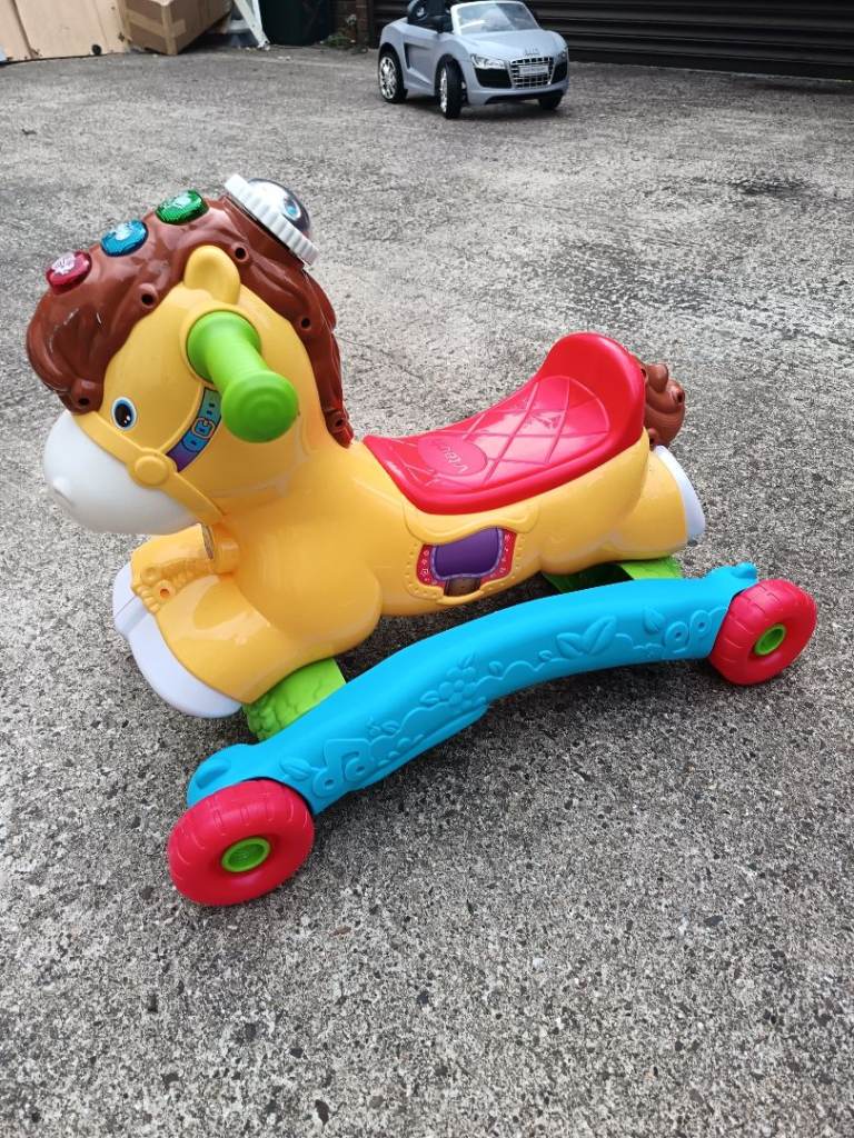 Kids' Rocking Horse Ride-on Toy – Multicoloured, Good Condition
