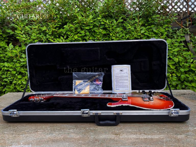 ♚AS_NEW!♚MEGA RARE!♚RICKENBACKER 660-12 String♚FIREGLO FIGURED♚7.6k TOASTERS♚360