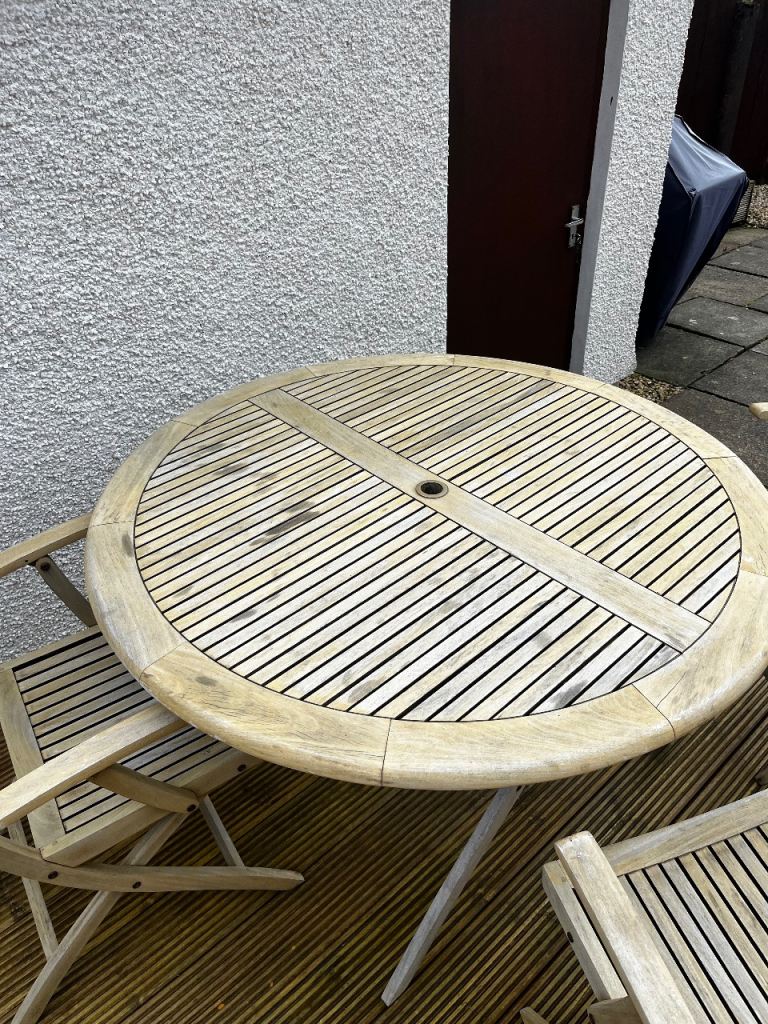 Garden table and chairs