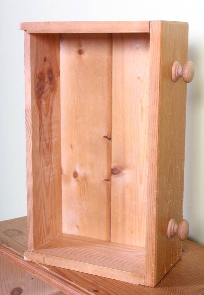  Pine Bedside Table 1 Drawer & Cupboard Thick & Solid Lots Of Rustic Character