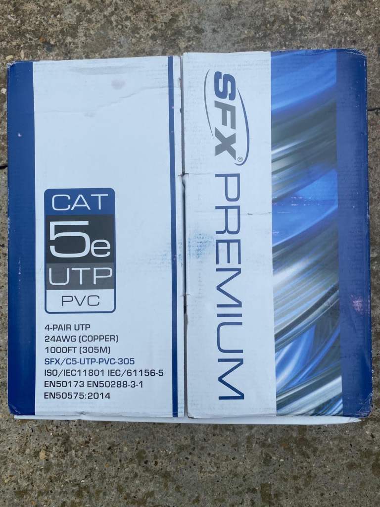 CAT 5e premium UTP cable 304mtr roll